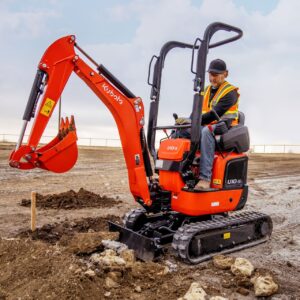 (2) 1.2 ton Excavator- Kubota U10-5 on Trailer