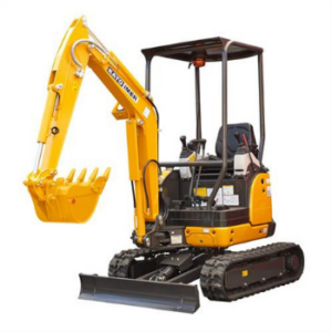 (3.) Excavator 1.7 Ton Kato on Trailer