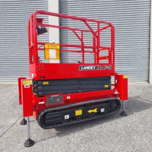 Landex 8.7m levelling scissor lift